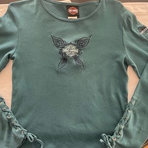 Harley Davidson Ladies Long Sleeve Top